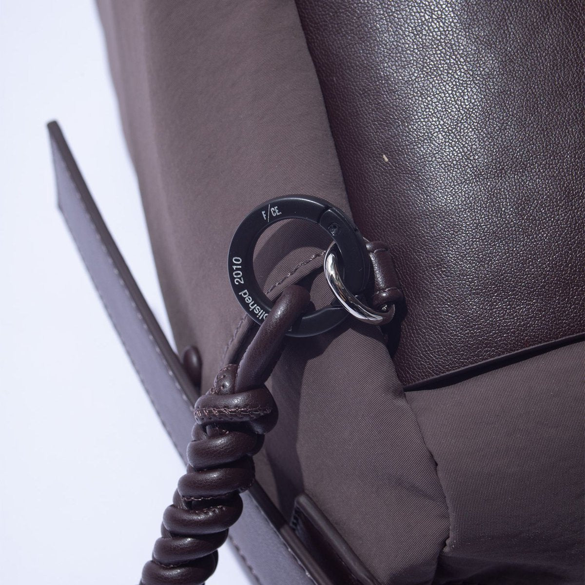F/CE. TECH LEATHER SHOULDER DUFFLE BAG Brown