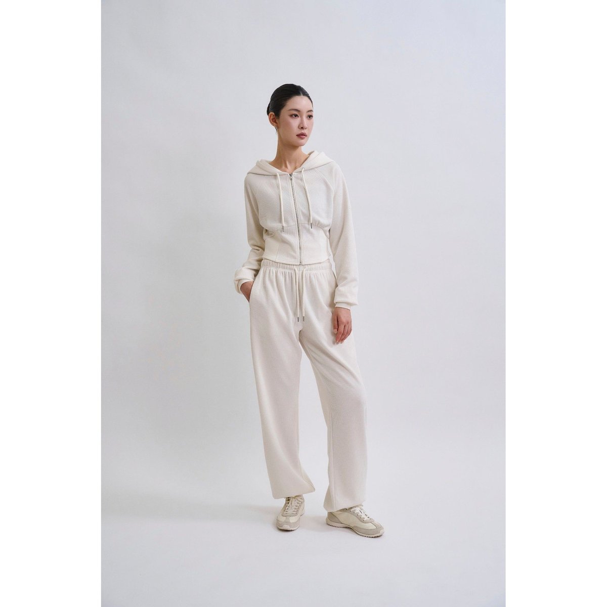 DANP KnitWarmLayeredJoggerPant IVORY