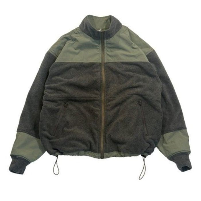 RUSSEELL ATHLETIC Reversible Stand Collar Zip Jacket Khaki
