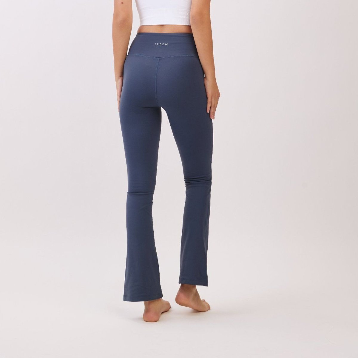 ITZON JERSEY FLARE-FIT LEGGING D.GRAY