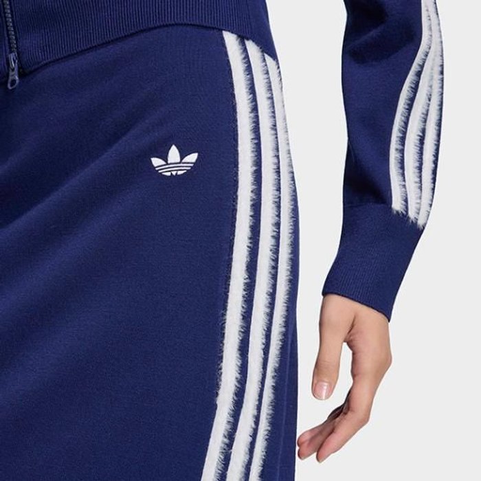 adidas originals KNITTED SKIRT ダークブルー/ホワイト