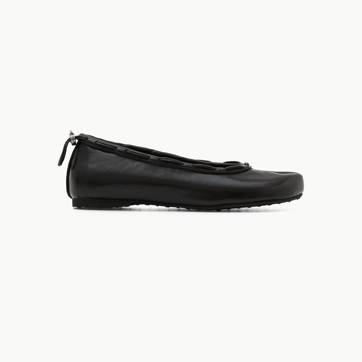 PAES Leather String Flat Black