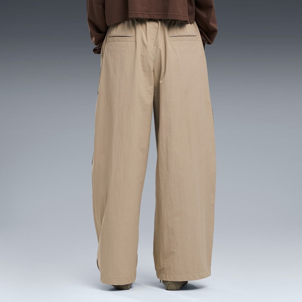 PUMA WASHER WOVEN LONG PANTS W(PROJECT PLUS) ICE COFFEE