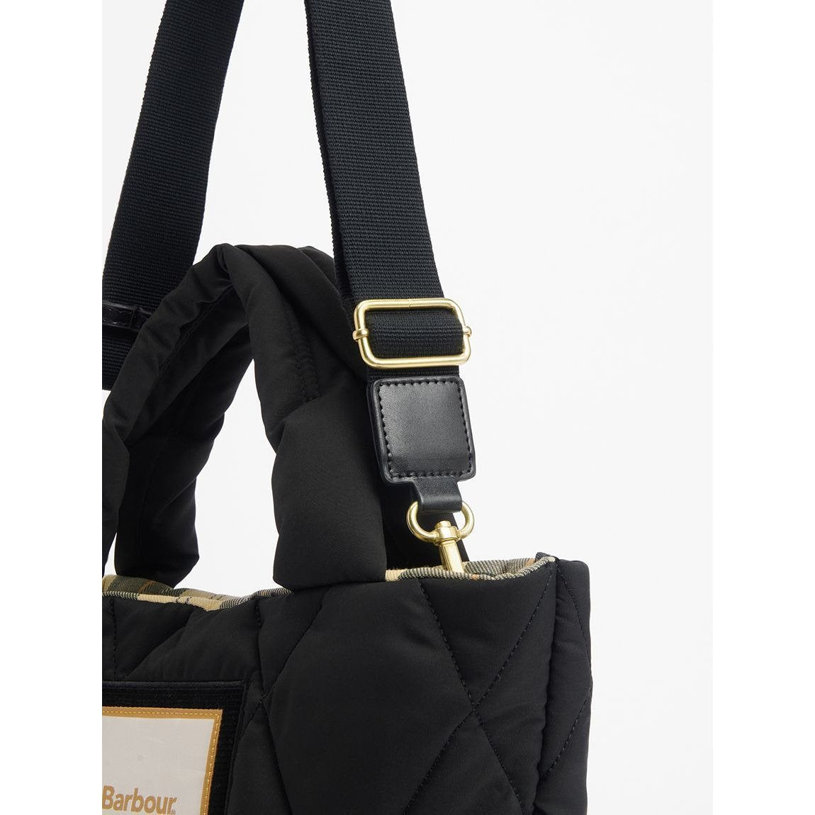 Barbour mariah mini qulted tote bag black