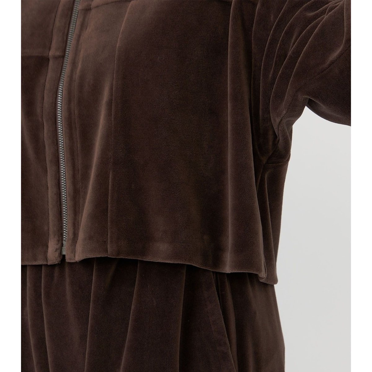 THE NORTH FACE Purple Label FLD VELOUR CROP BROWN