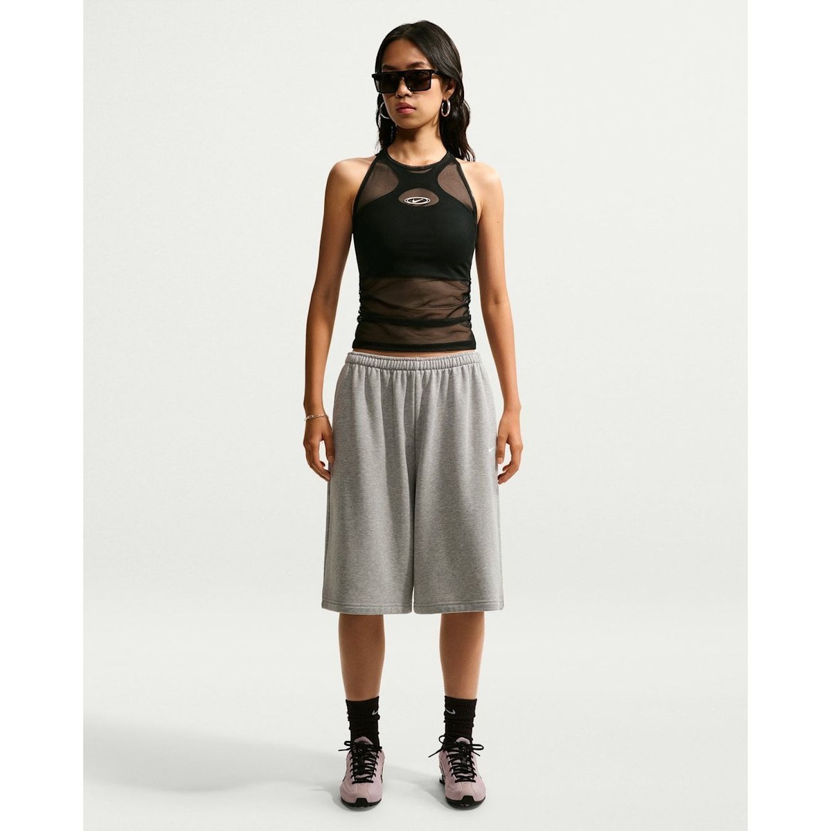 NIKE ナイキ ASWNKSTREETGFXSHEERTANK BLACK/WHITE