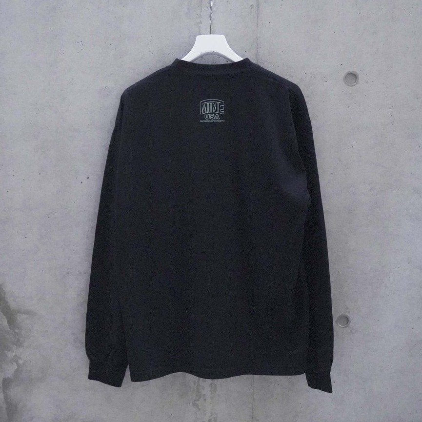 GOODNEIGHBORS SHIRTS MINE USA RELAX FIT L/S T-SH (DONUT) BLACK
