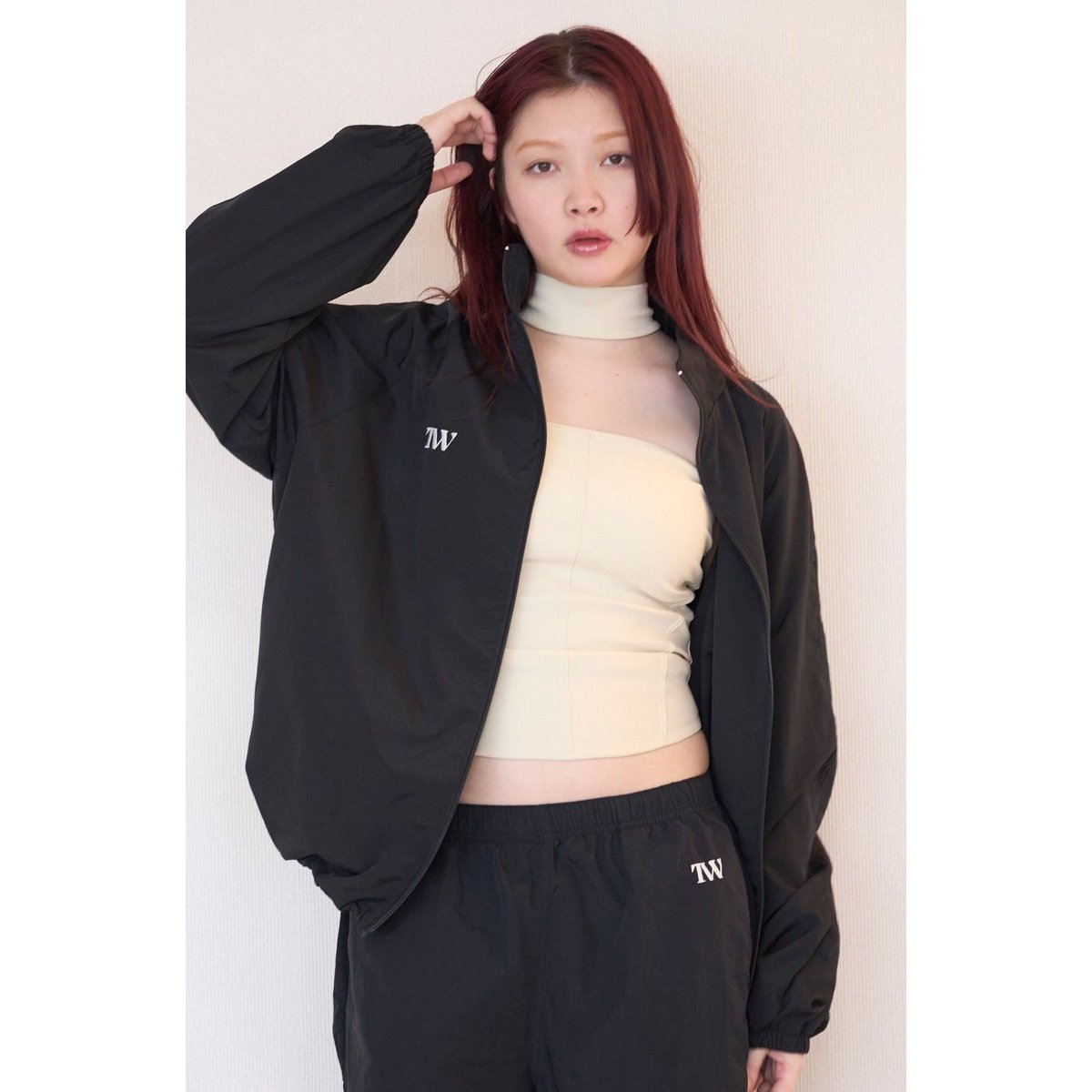 TW Unisex Nylon Jacket BLACK
