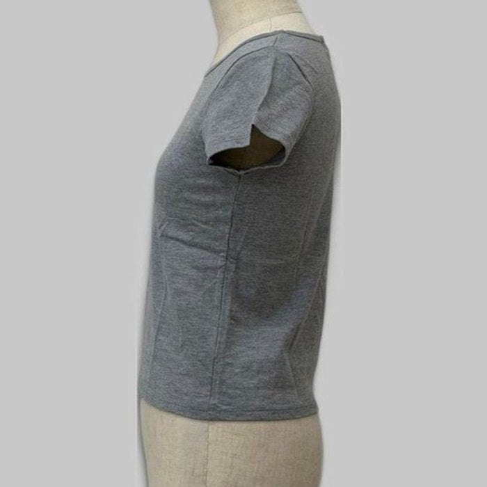COOME FRENCH SLEEVE SS TEE GREY