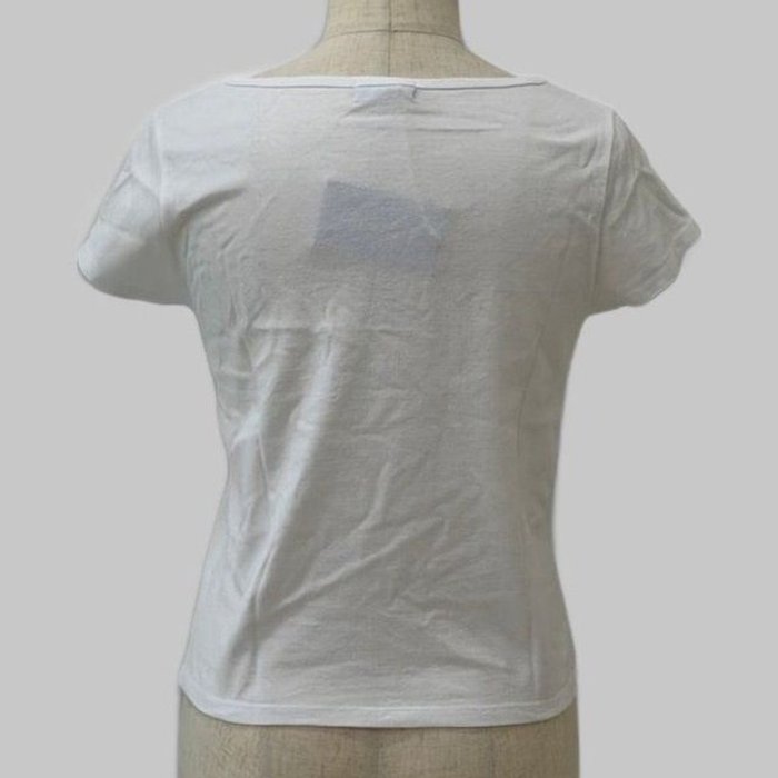 COOME FRENCH SLEEVE SS TEE WHITE-RED