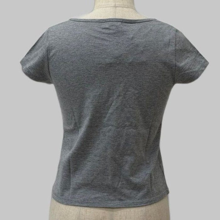 COOME FRENCH SLEEVE SS TEE GREY