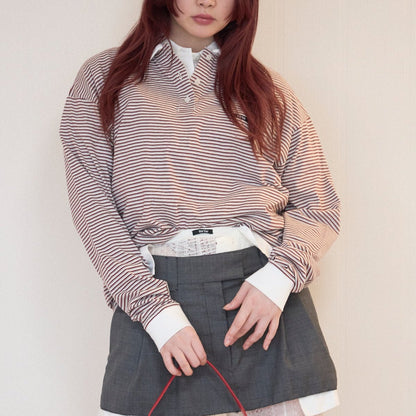 TW LS Border Rugger Shirt TW5SS-K001