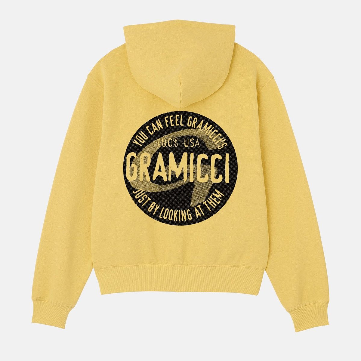 Gramicci ICON ZIP HOODED SWEATSHIRT YELLOW