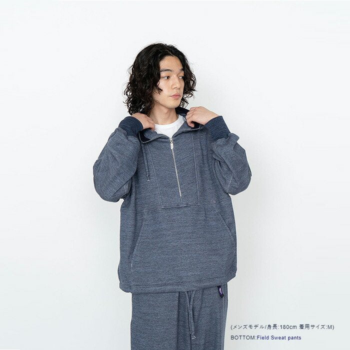 ハーフジップスウェットアノラック Half-zip Sweat Anorak NT6306N_THE NORTH FACE Purple Label