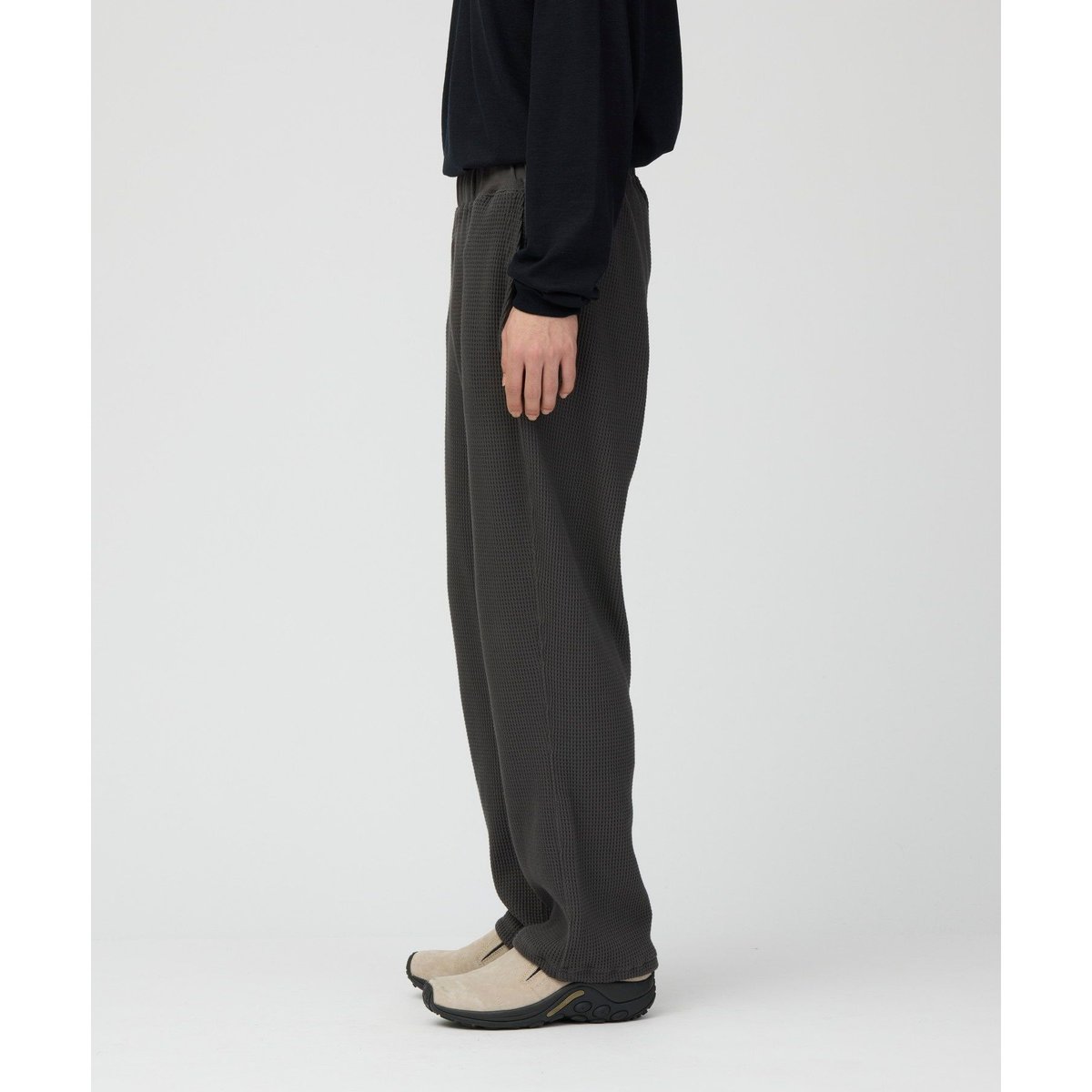 SNOWPEAK Heavyweight Waffle Pants CHARCOAL