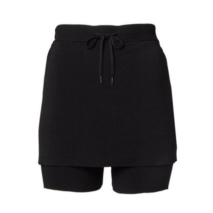 TW Knit skirt＆Short Leggings BLACK