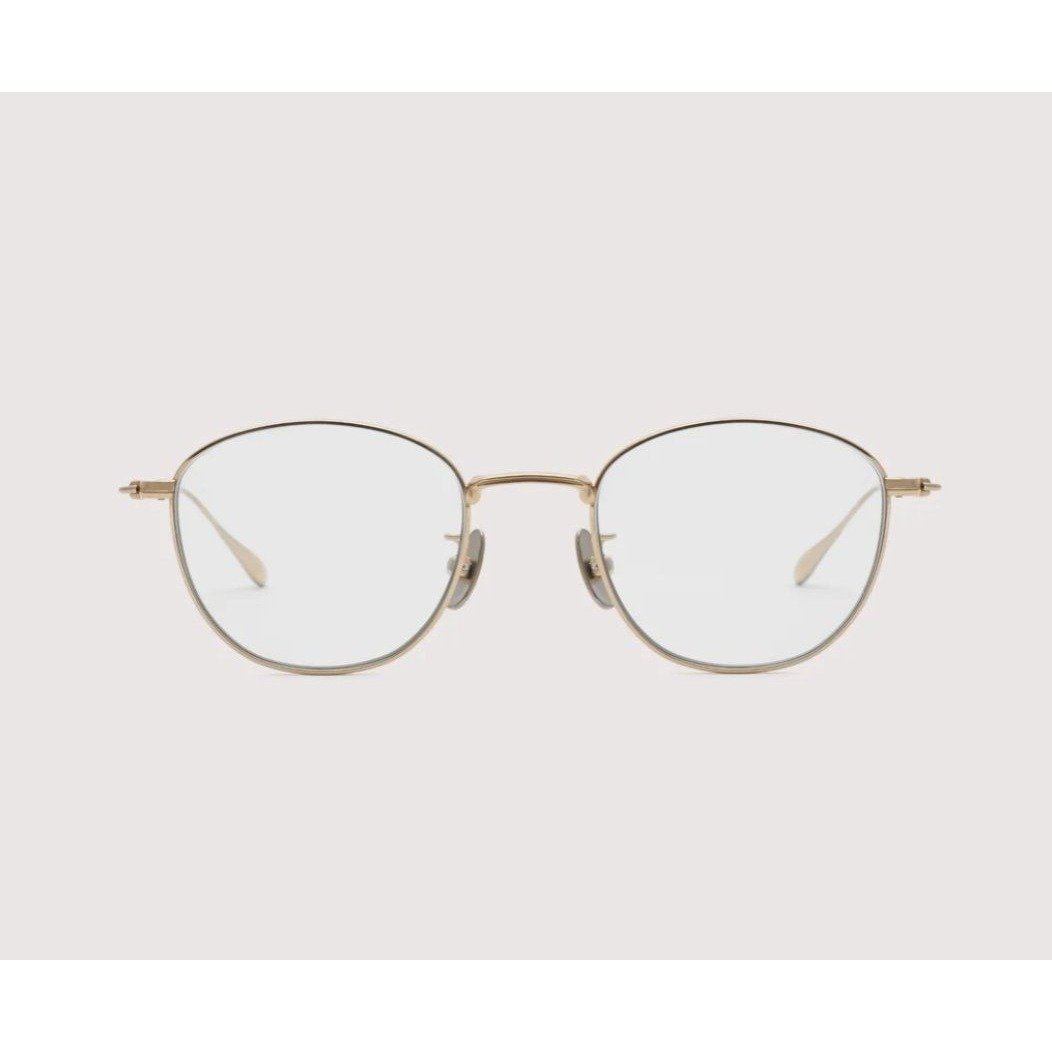 NOCHINO OPTICAL KOUGETSU #3 CHAMPAGNE GOLD x CLEAR TO D.GREY