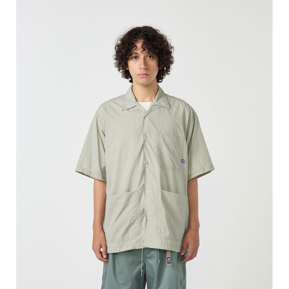 Nylon Taffeta Field S/S Shirt N25SG055_TNF PPL nanamica LGRAY