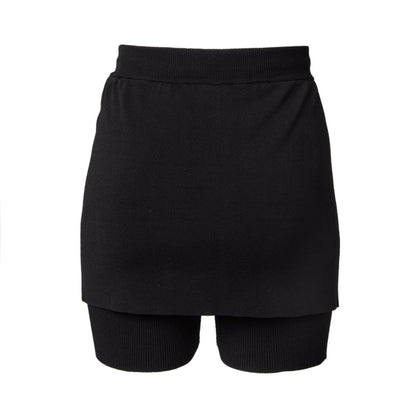 TW Knit skirt＆Short Leggings BLACK