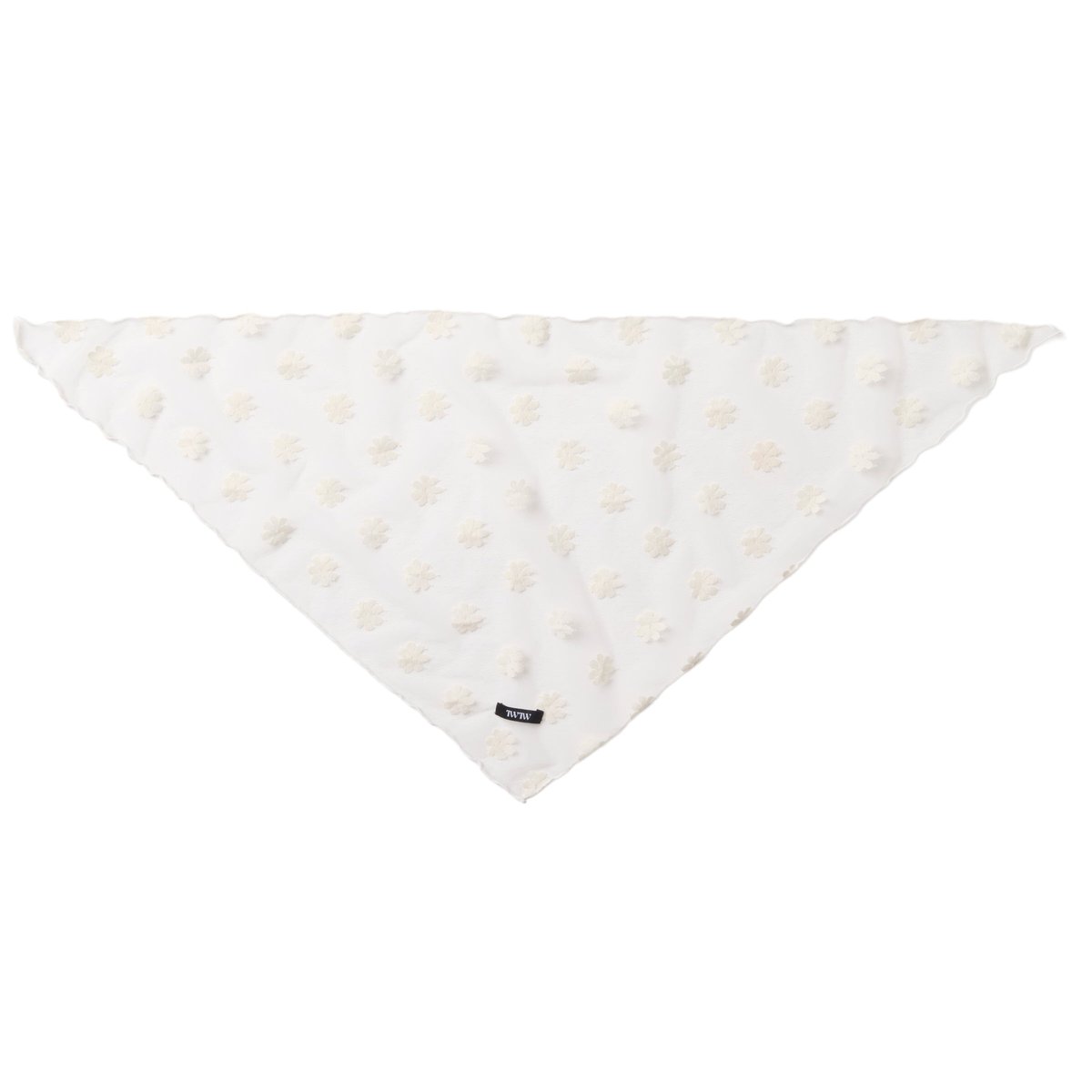 TW Tulle Flower Babushka IVORY