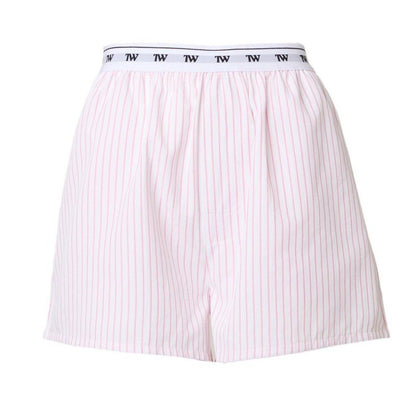 TW Signature Logo Stripe Short PINK