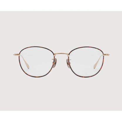 NOCHINO OPTICAL KOUGETSU #5 CHAMPAGNE GLD & AMBER x CLEAR/D.GRY
