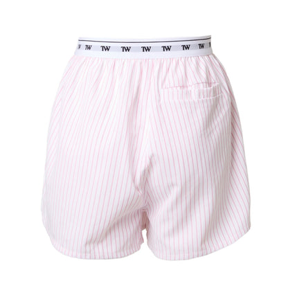 TW Signature Logo Stripe Short PINK