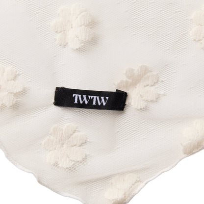 TW Tulle Flower Babushka IVORY
