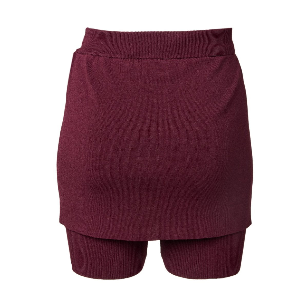 TW Knit skirt＆Short Leggings BURGUNDY