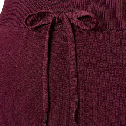 TW Knit skirt＆Short Leggings BURGUNDY