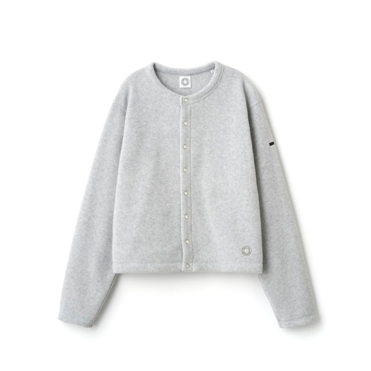 ORCIVAL EFC_CREW NECK CARDIGAN LT.GREY