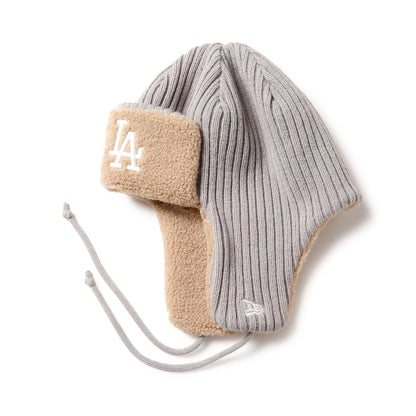NEW ERA KNIT TRAPPER LOSDOD RIB KNIT GRY