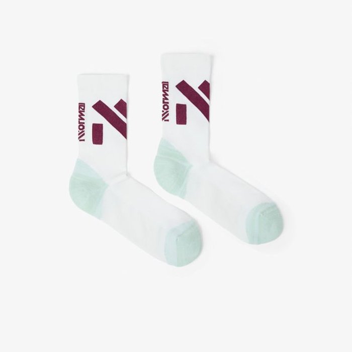 NNORMAL RUN SOCKS WH/GR