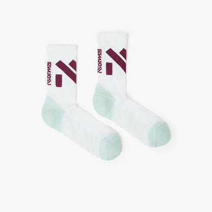 NNORMAL RUN SOCKS WH/GR