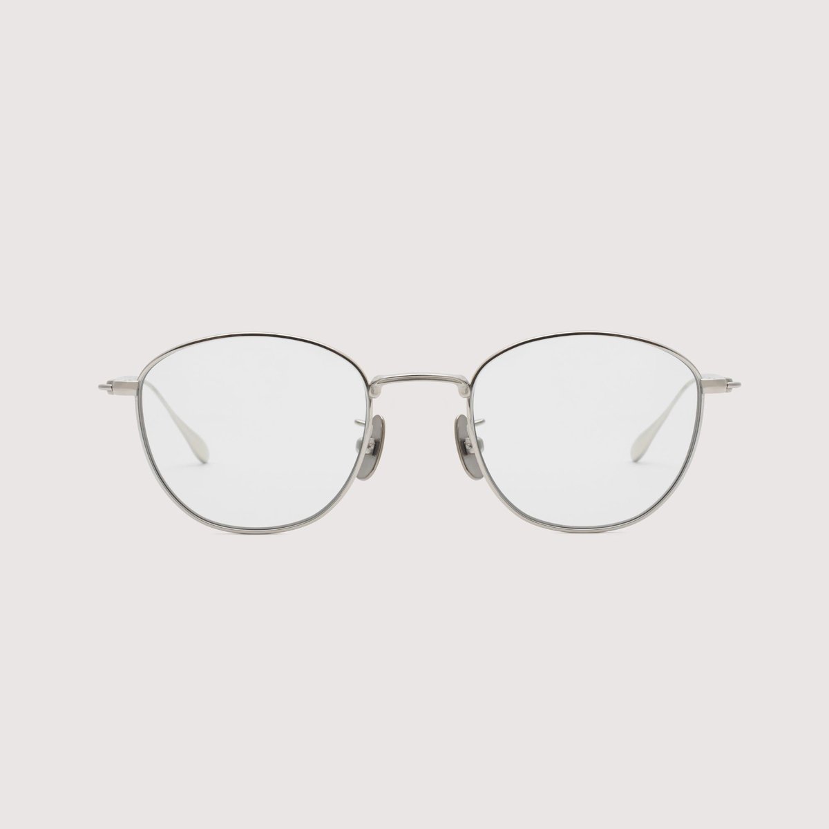 NOCHINO OPTICAL KOUGETSU #1 PLUTINUM SILVER x CLEAR TO D.GREY