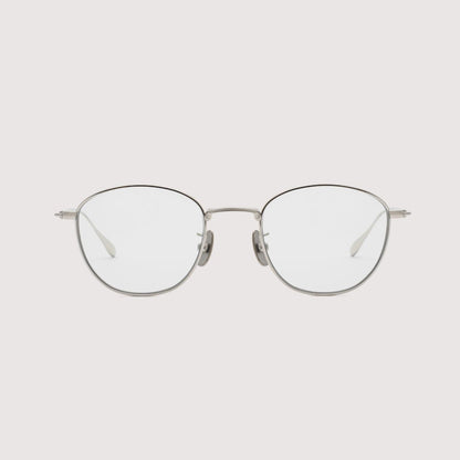 NOCHINO OPTICAL KOUGETSU #1 PLUTINUM SILVER x CLEAR TO D.GREY