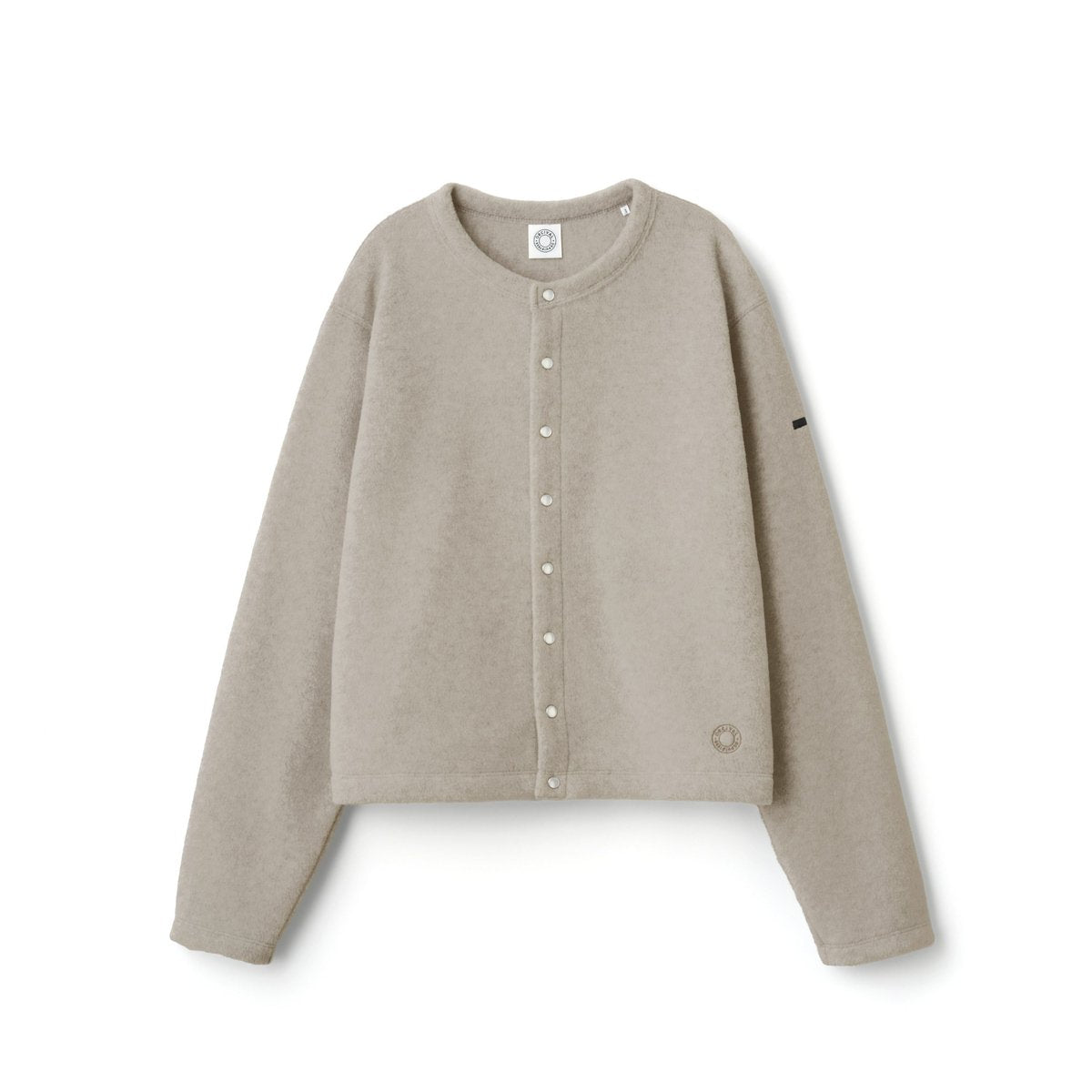 ORCIVAL EFC_CREW NECK CARDIGAN GREIGE