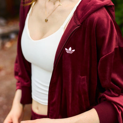 adidas originals ESSENTIALS VELOUR TRACK TOP JY158