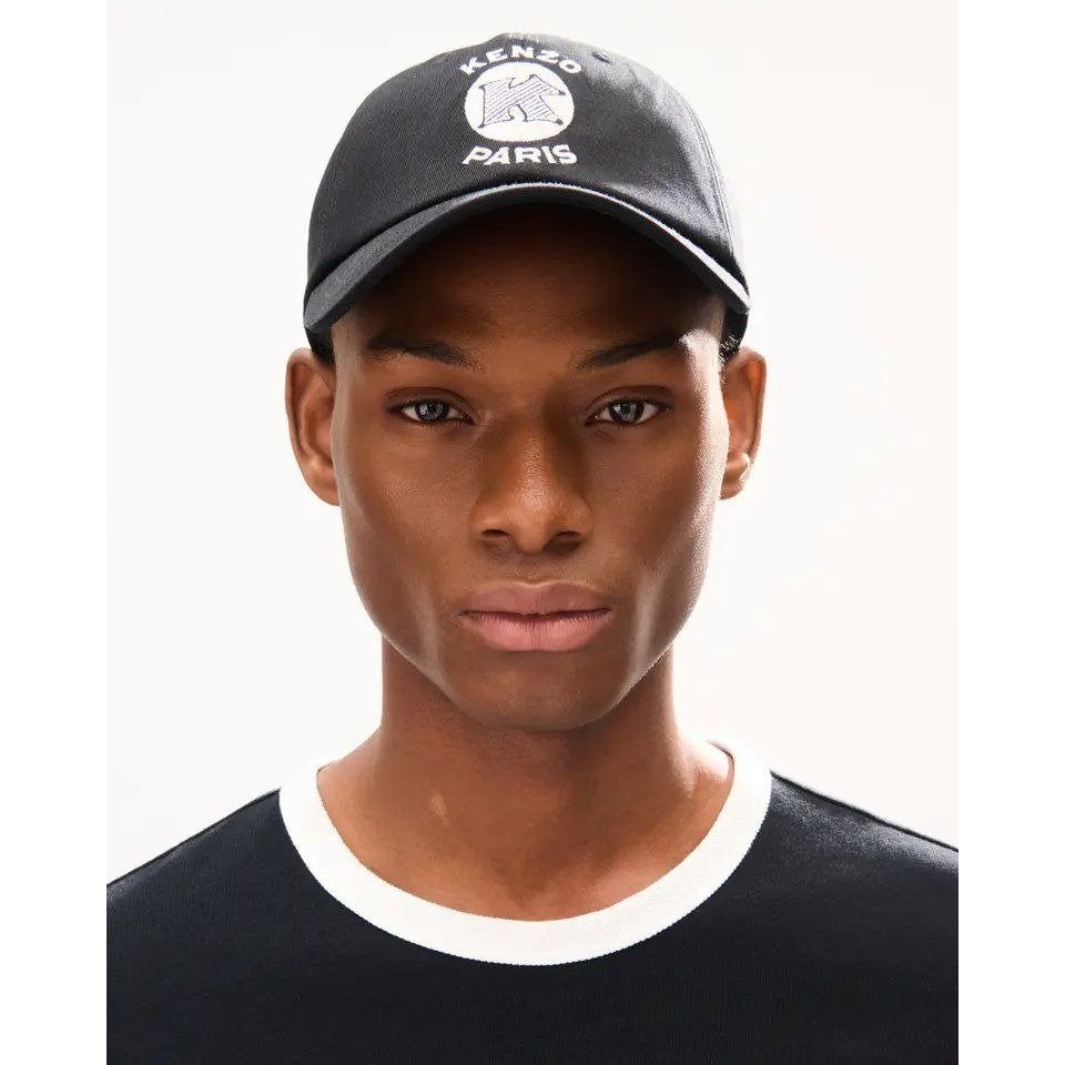 KENZO EMBLEM EMBROIDERY CAP Black