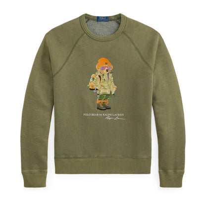 RALPH LAUREN POLO BEAR CREW NECK SW CRUISE OLIVE