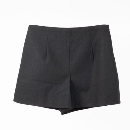 LE CLASSIC WOOL SHORT PANTS BLACK