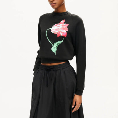 KENZO LADYS TULIP CLASSIC SWEATSHIRT Black