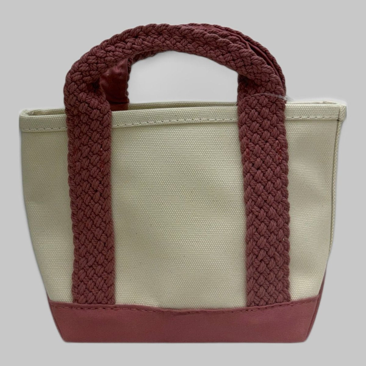 L.L.BEAN WEB HANDLE TOTE ROSE WASH