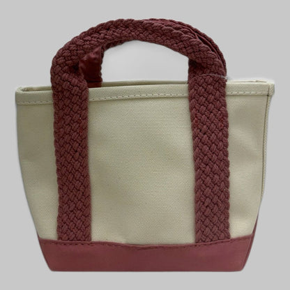 L.L.BEAN WEB HANDLE TOTE ROSE WASH