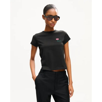 KENZO LADYS GOTS TULIP SMALL T-SHIRT Black