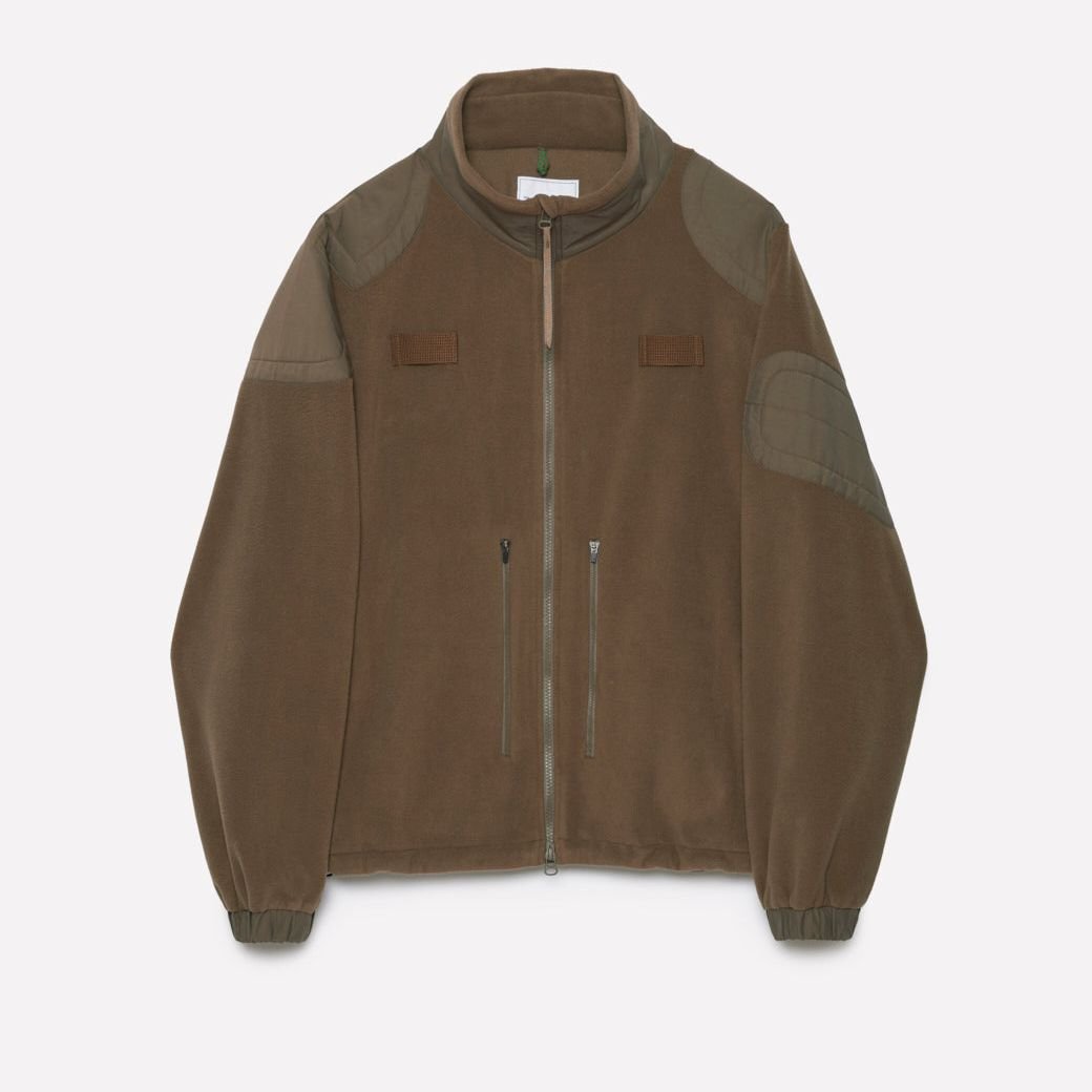 YDOT TECH FLEECE PATCHED JACKET Moss Brown