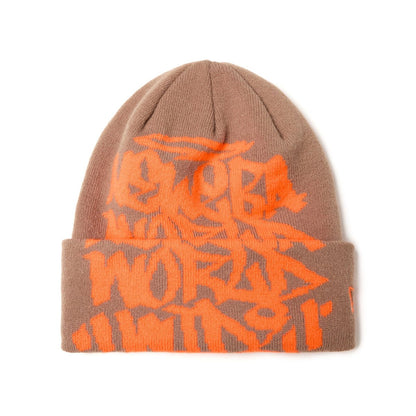 NEW ERA BASIC CUFF KNIT TAGGING LOGO BEI