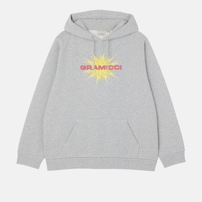 Gramicci STARBURST HOODED SWEATSHIRT GREY HEATHER