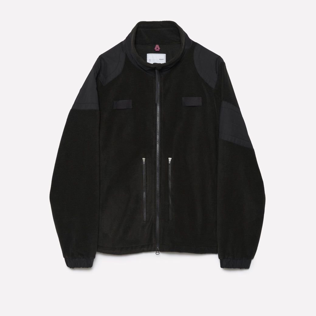 YDOT TECH FLEECE PATCHED JACKET Black