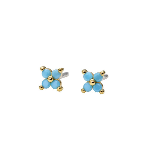 BAQLESS Amity Bloom Turquoise Gold 261AM-BLM-TQ-YG